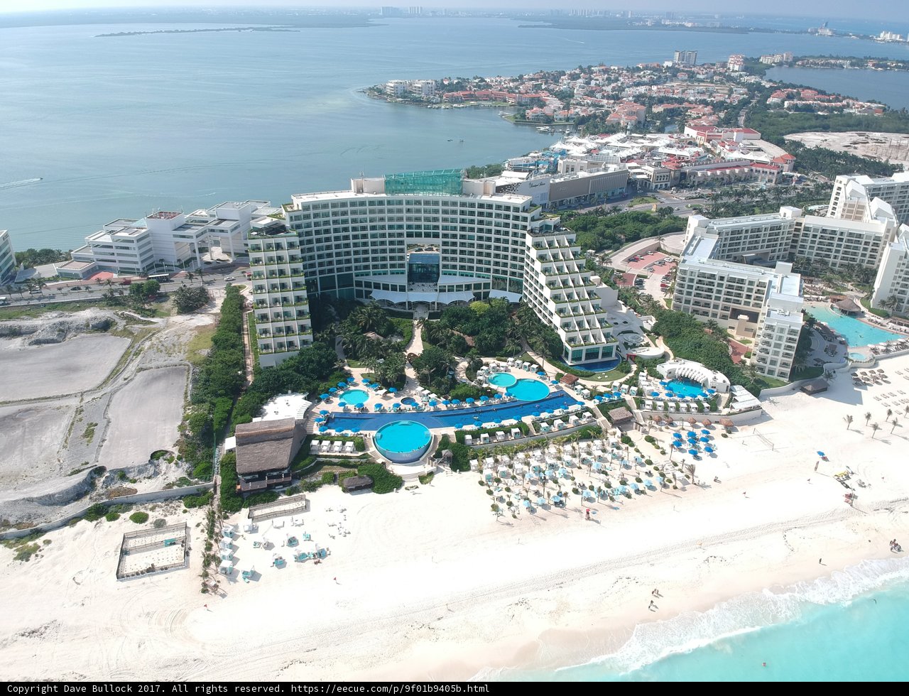 Aerial View of Cancun Resort