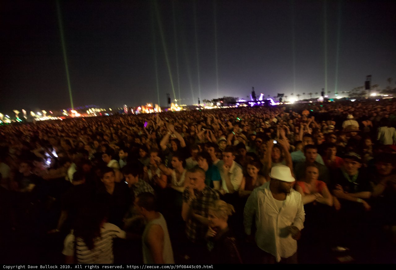 Nightlife at Cochella Music Festival