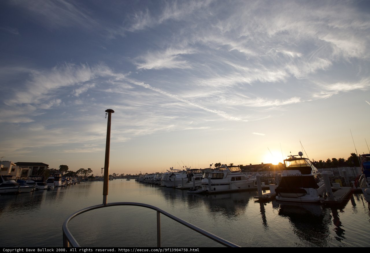 Sunset at the Marina