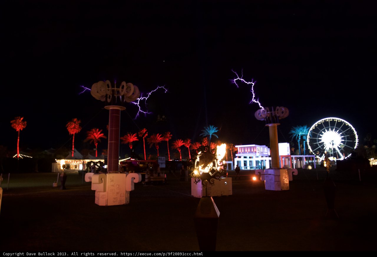 Nighttime Carnival Lightning Show