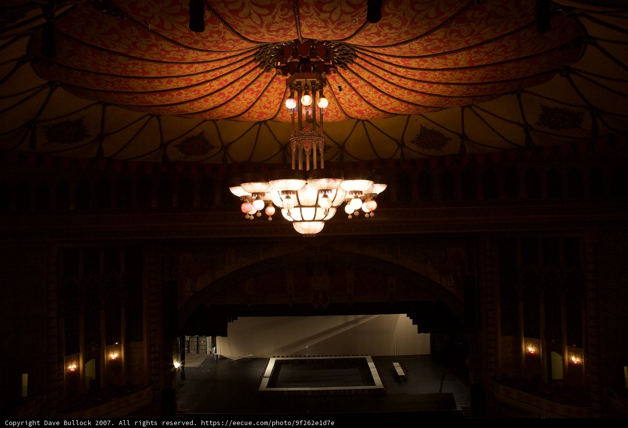 The Grandeur of the Auditorium Chandelier