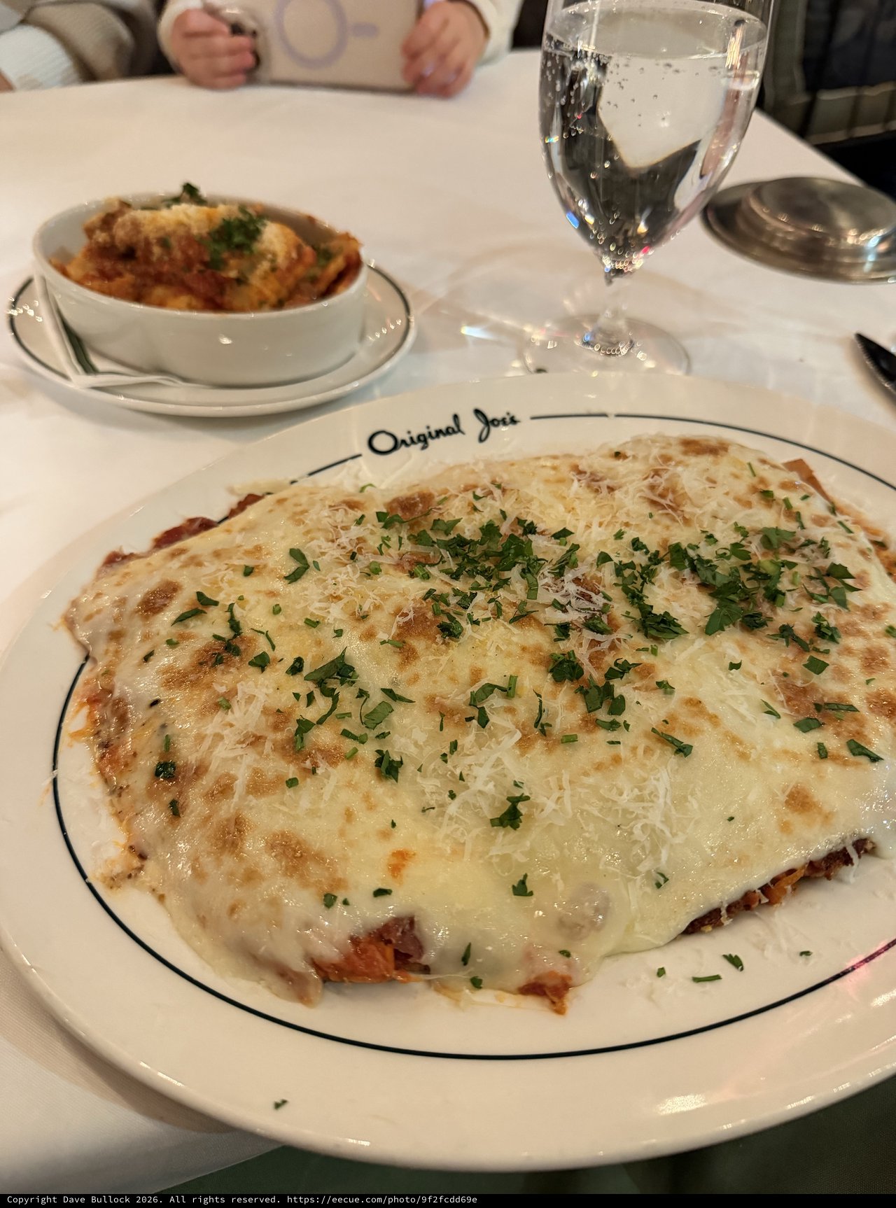 Cheese-Topped Flatbread at Original Joe's Restaurant