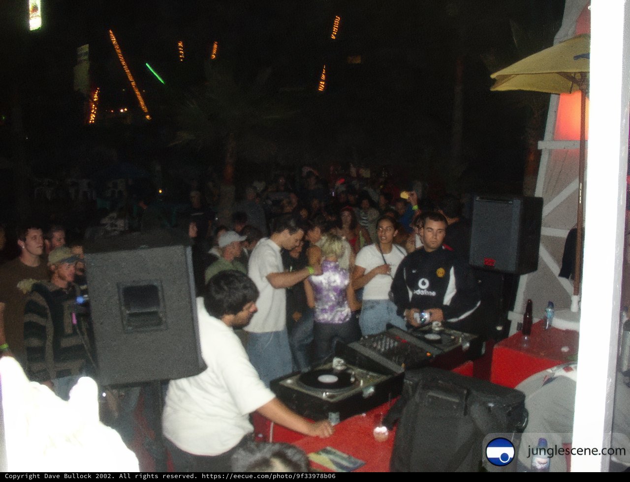 Nightclub Crowd Dancing to DJ in Ensenada, Mexico