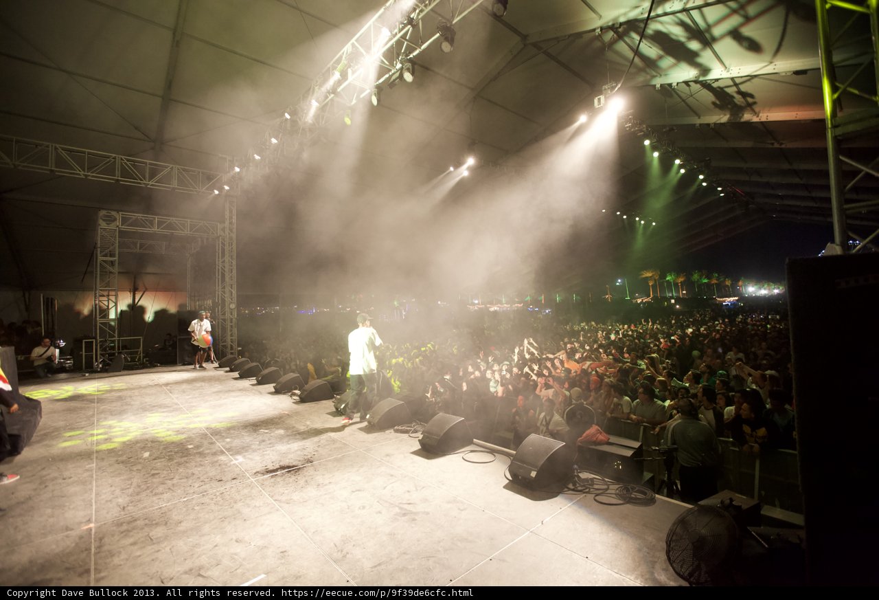 Smoke and Spotlights at a Rock Concert