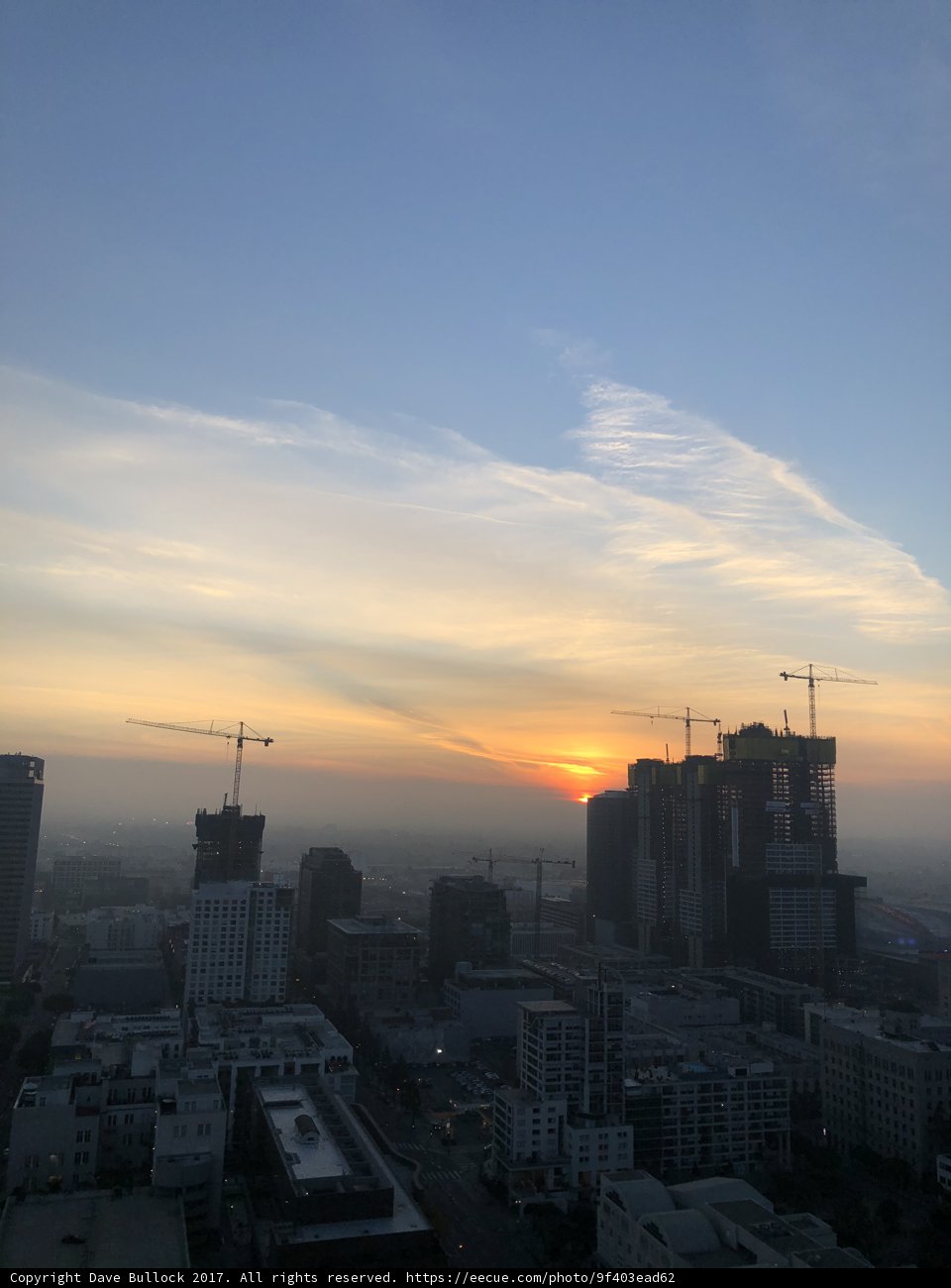 Sunset over the City of Angels