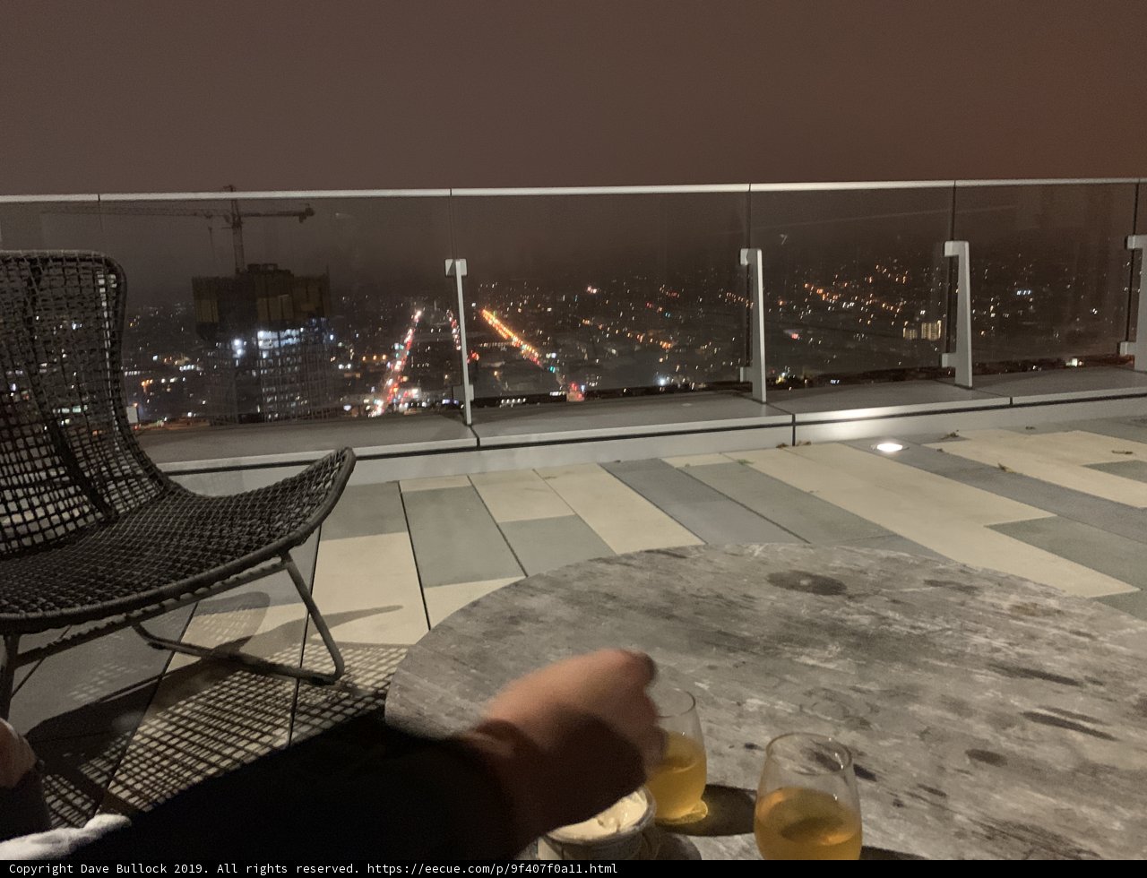 Nighttime Relaxation on a San Francisco Balcony