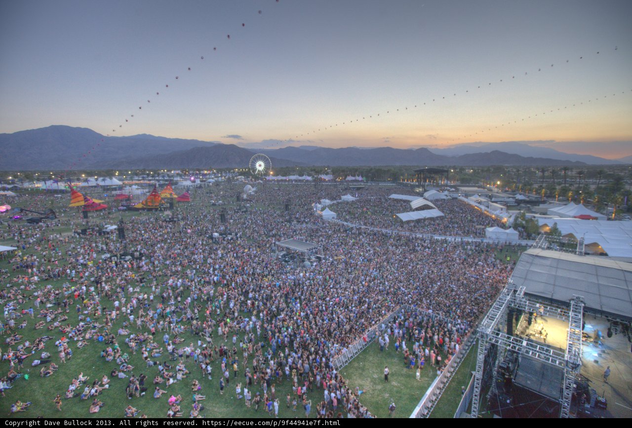 Concert Crowd Takes Over Coachella