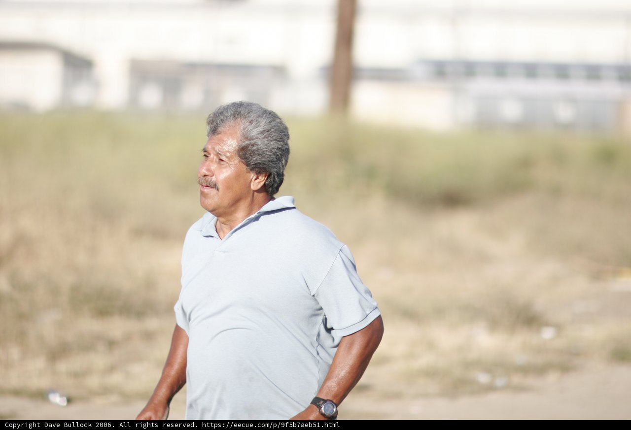 Happy Senior Citizen in the Desert