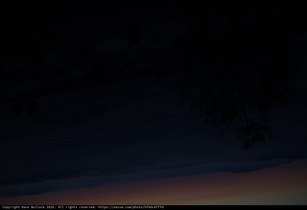 Twilight Silhouette Over Snow-Dusted Mt. Diablo