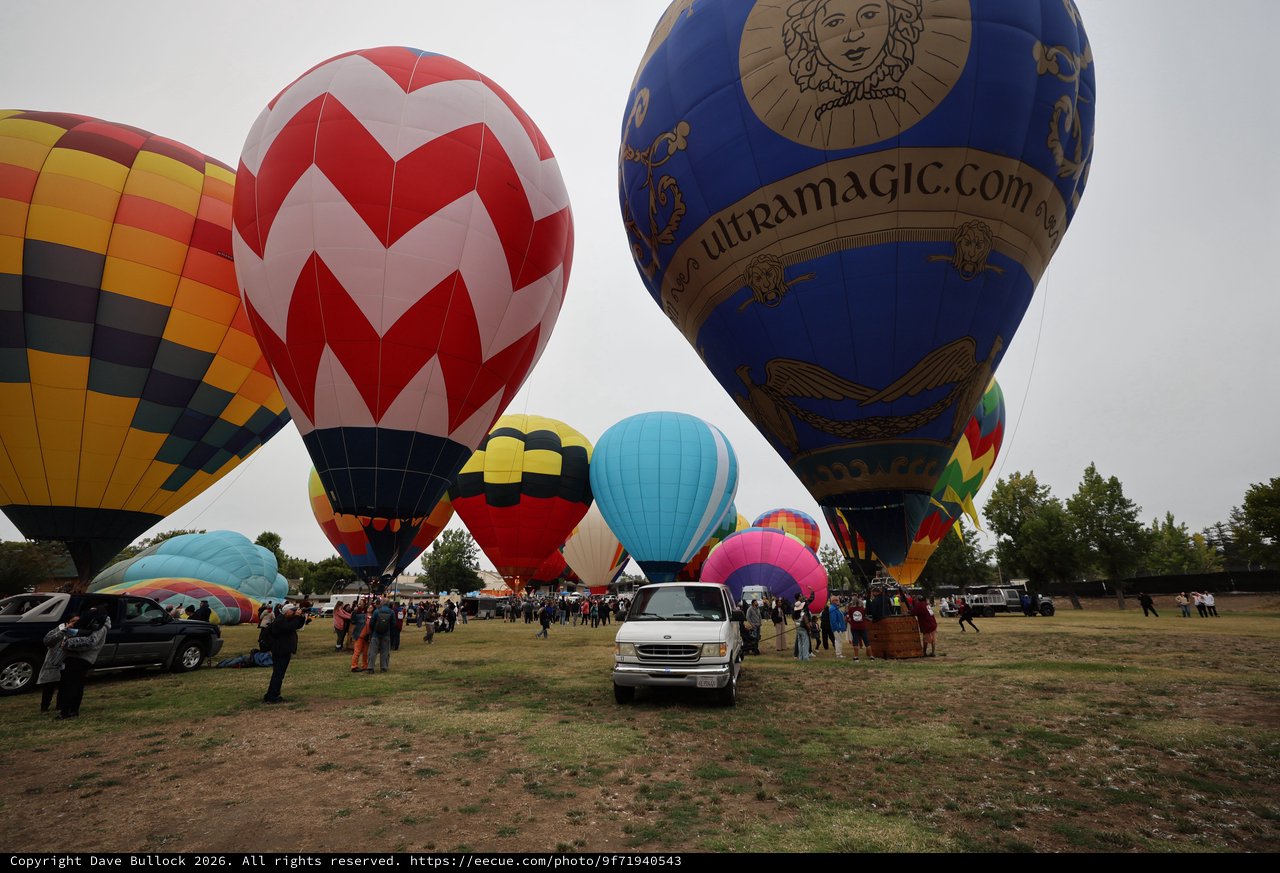 Colorful Hot Air Balloons Launch at Sonoma Classic