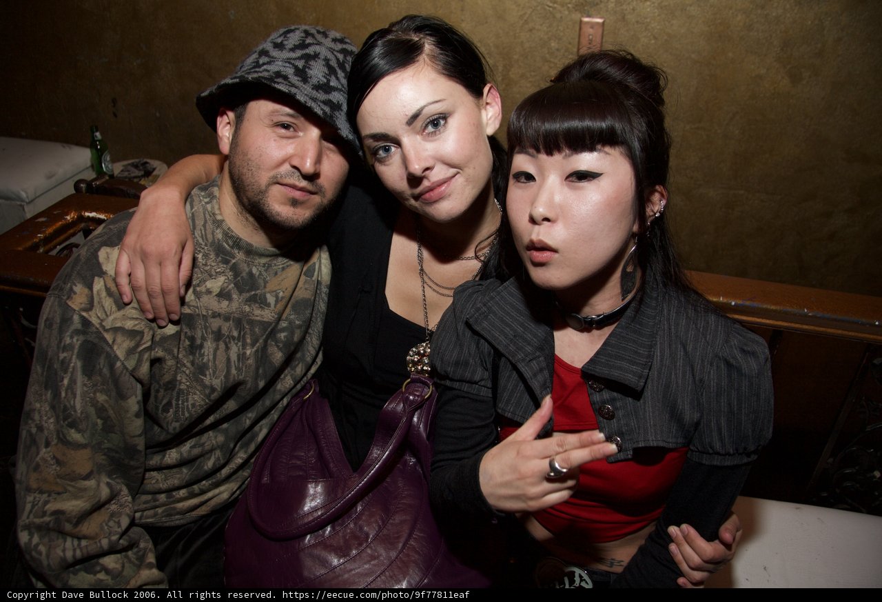 Friends strike a pose