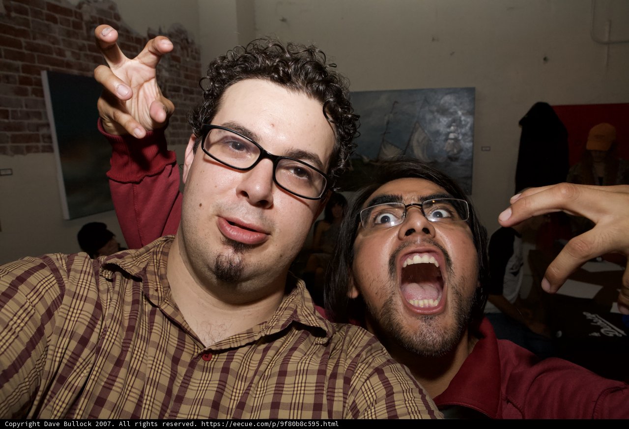 Hilarious Men with Mouths Wide Open