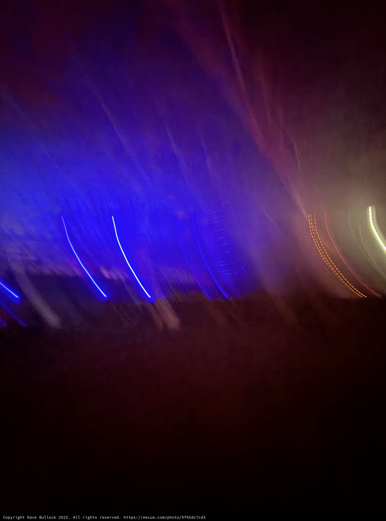 Electric Light Trails at Concert Performance