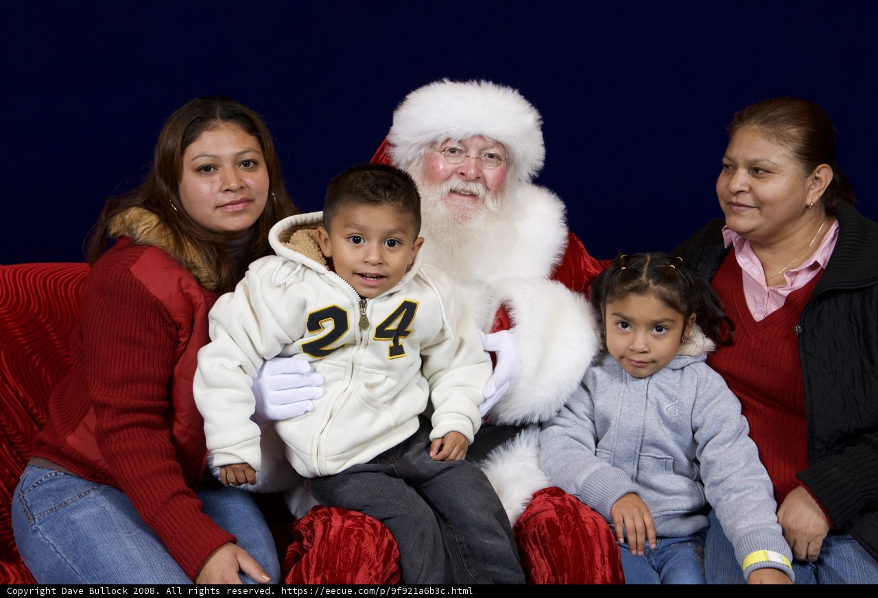 A Festive Family Gathering with Santa Claus