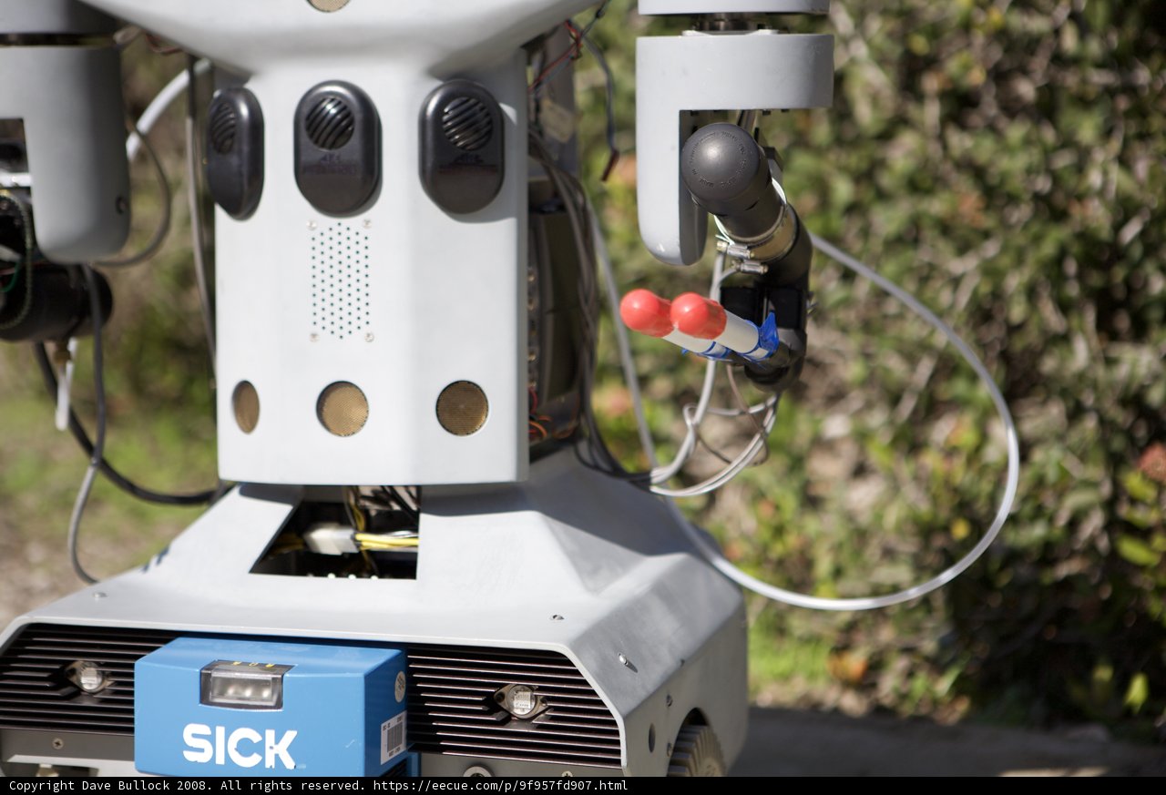 Corded Robot with Attached Camera