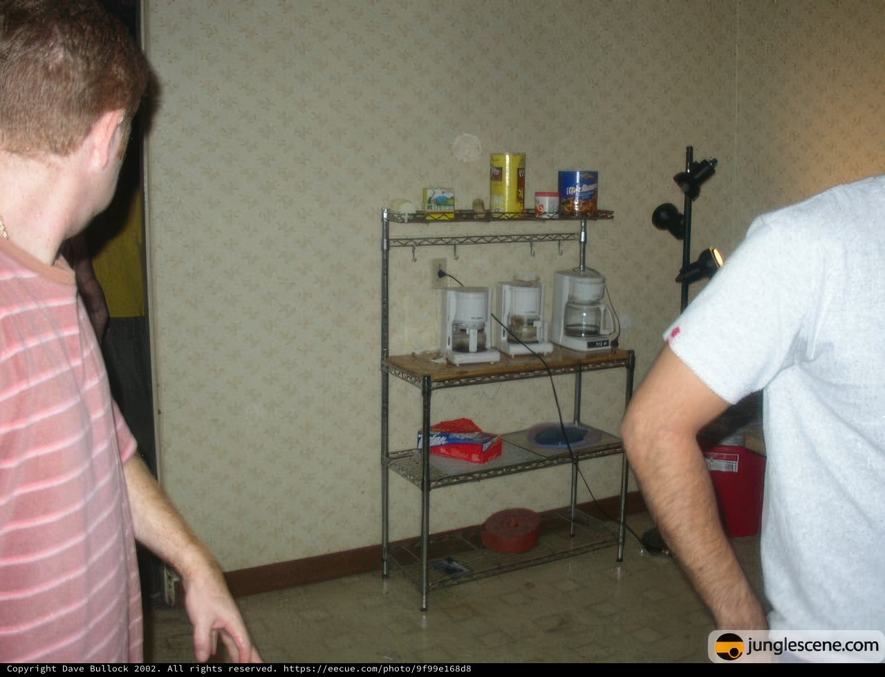 Striped Shirt in the Living Room