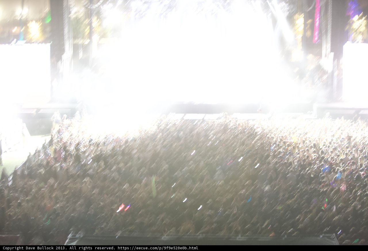 Flare of Light at a Coachella Concert