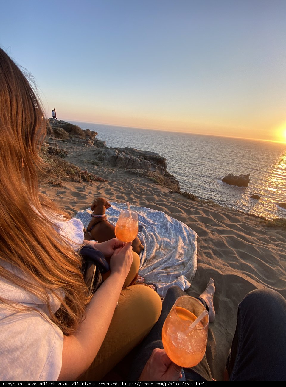 Beach Sunset Drinks with Friends