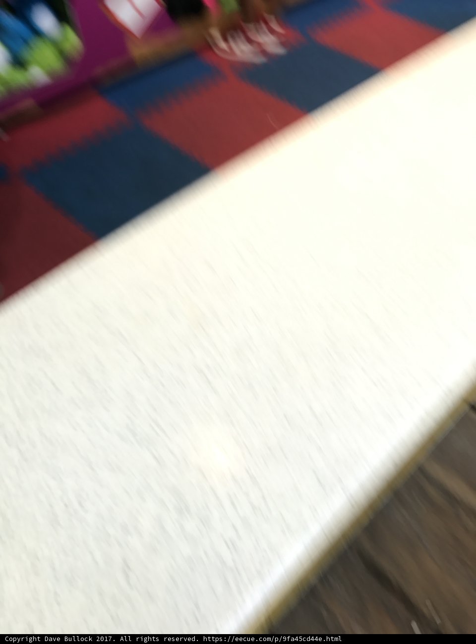 Blurred Walk on a Cozy Rug