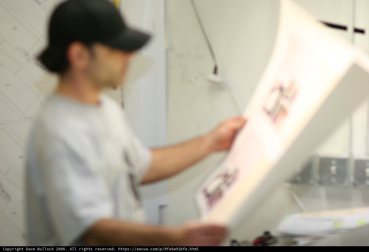 Man Holding a Large Piece of Paper