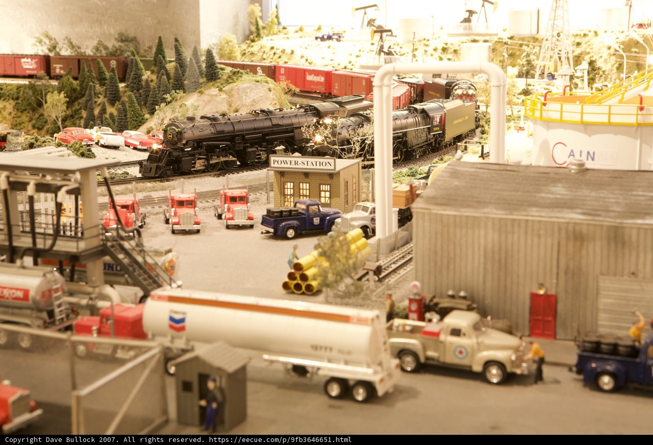 Model Train Set with Trucks