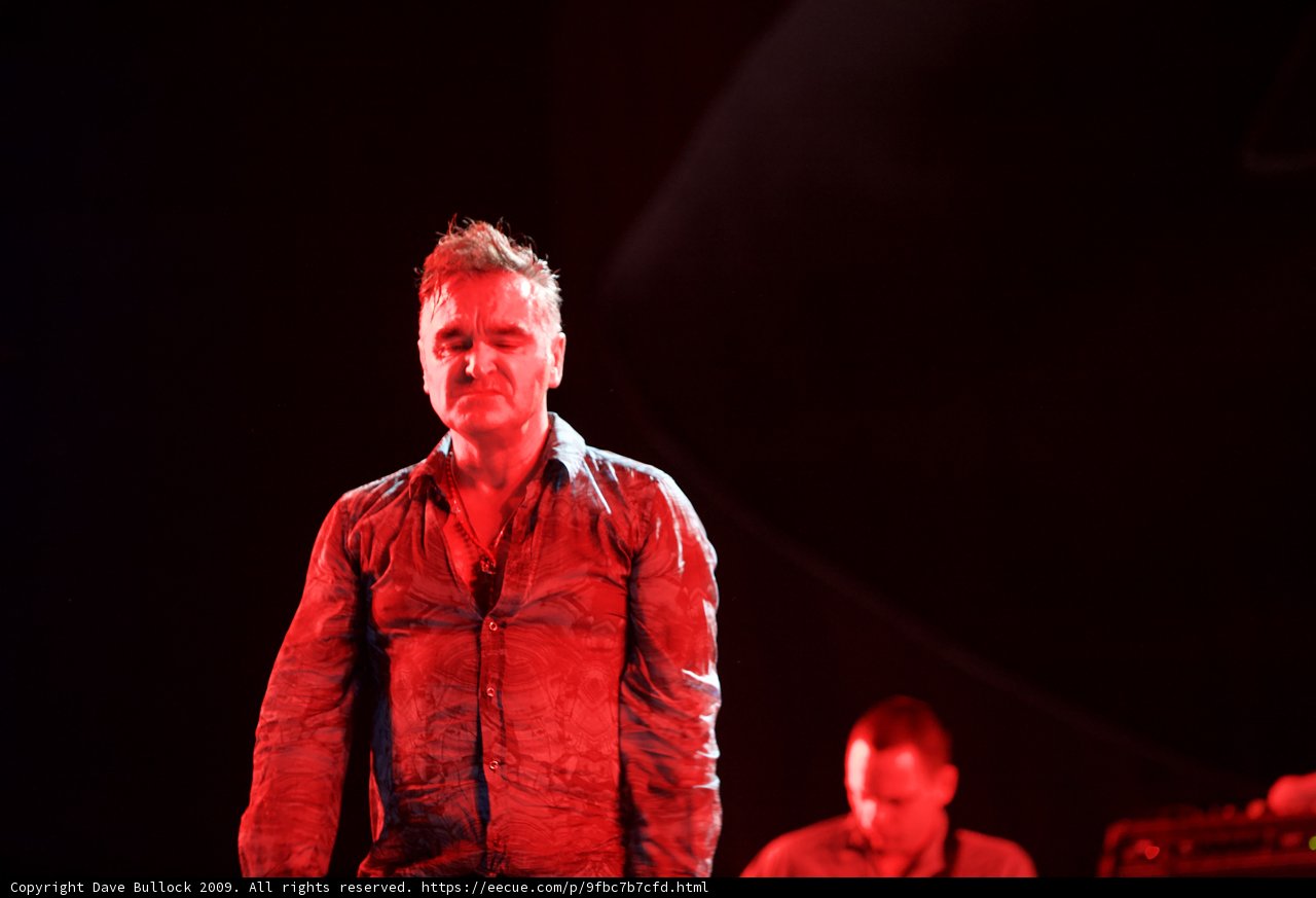 Morrissey Takes the Stage in Red
