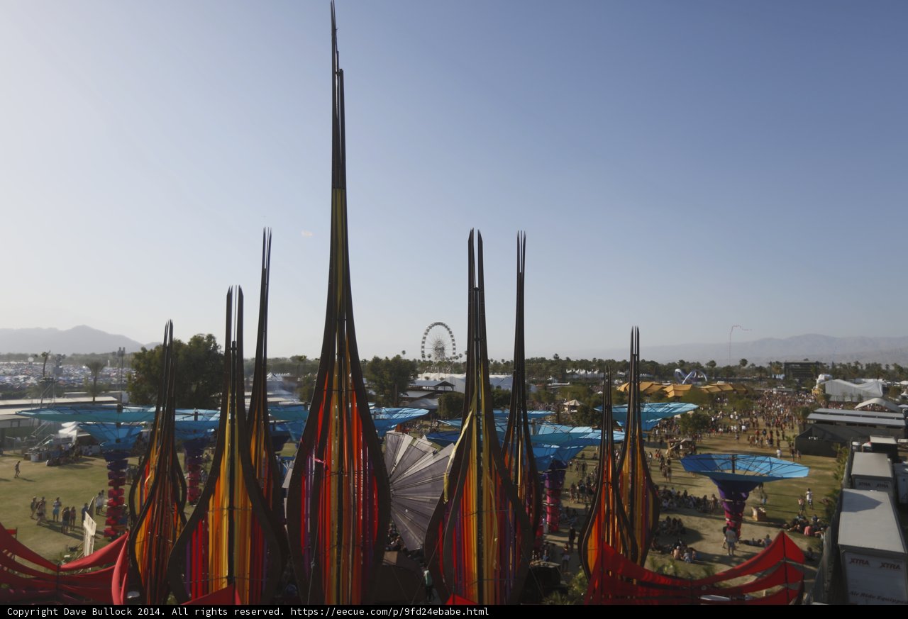 Colorful Flags at Coachella