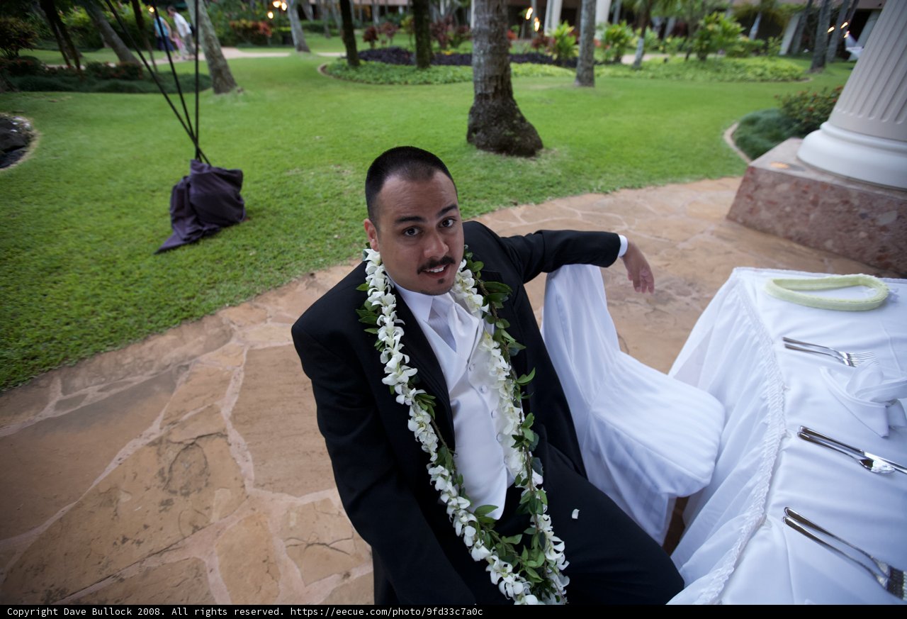 The Groom on the White Table