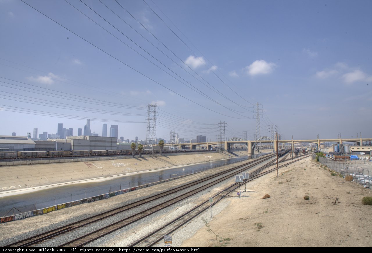Cityscape through the Tracks