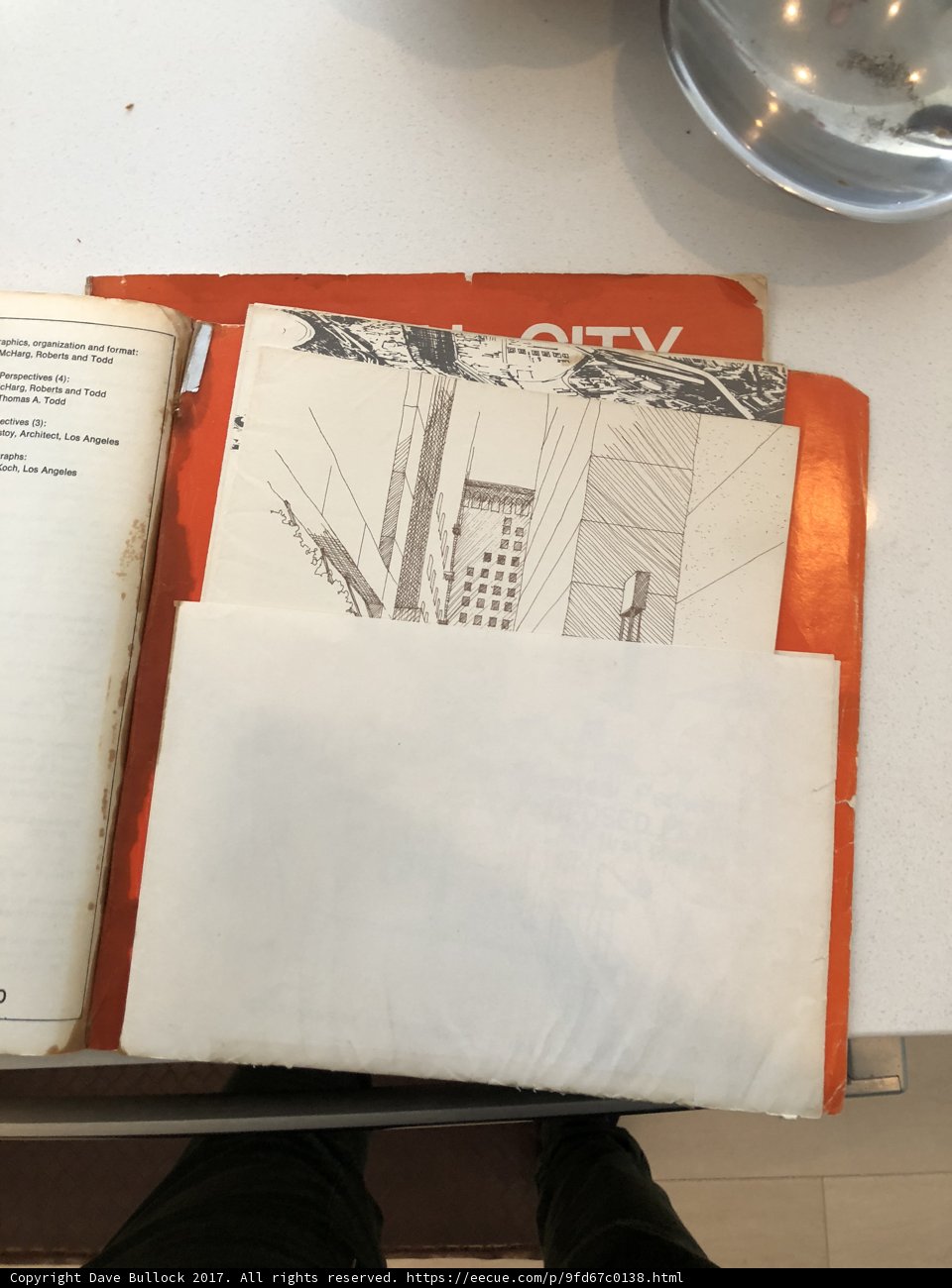 Architectural Drawing on Book Cover