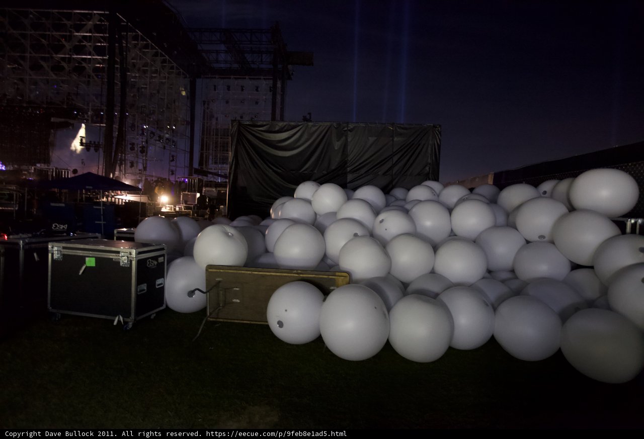 Illuminated Spheres at Coachella 2011
