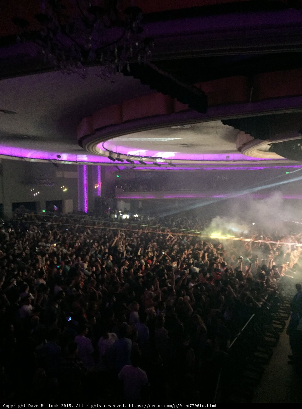 Fog and Lights at Hollywood Palladium