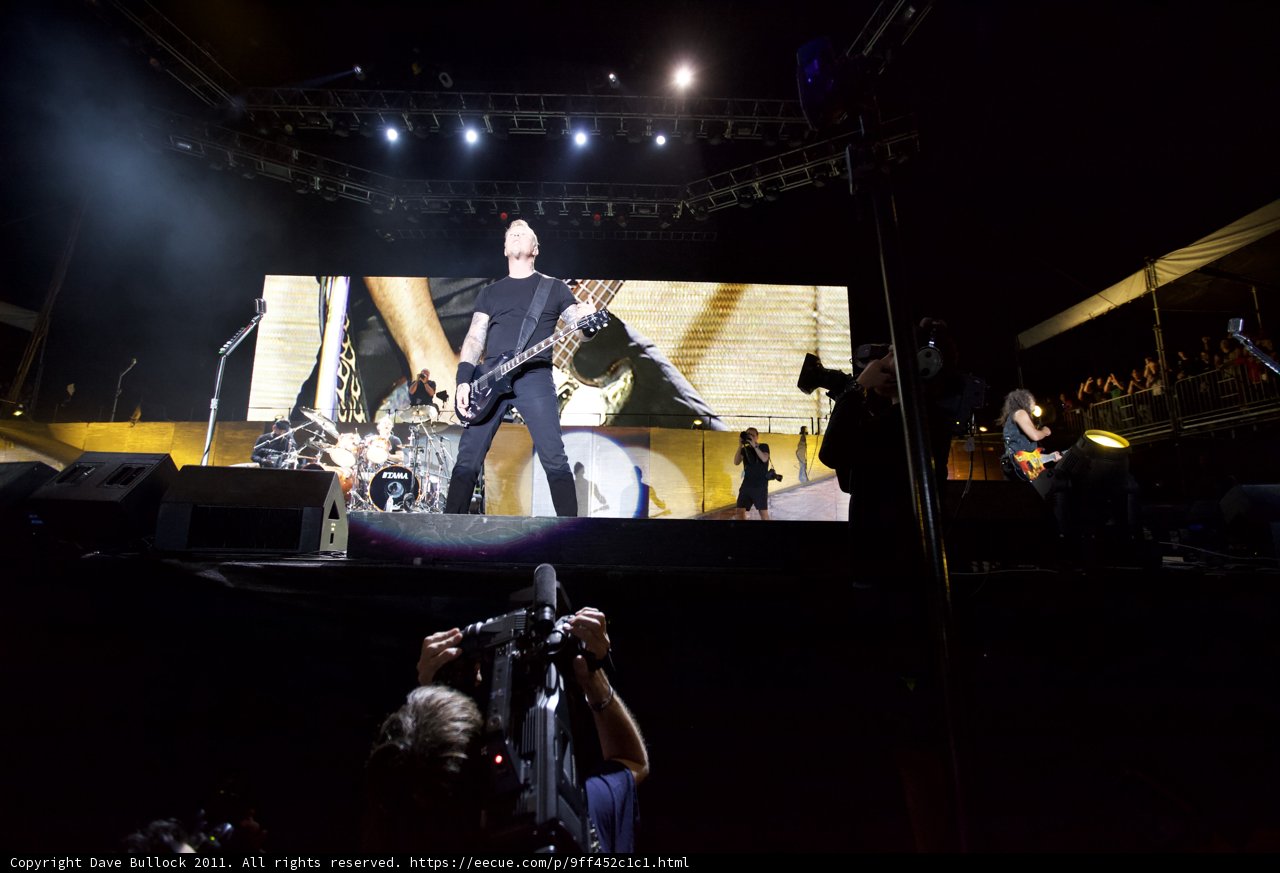 James Hetfield Rocks the Stage