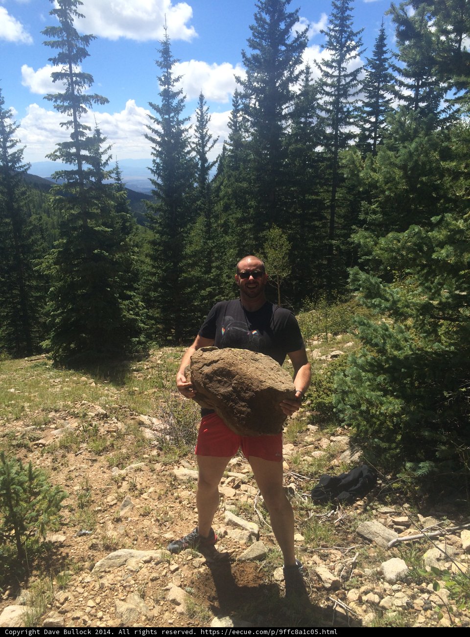 The Man and the Mighty Rock in the Wilderness