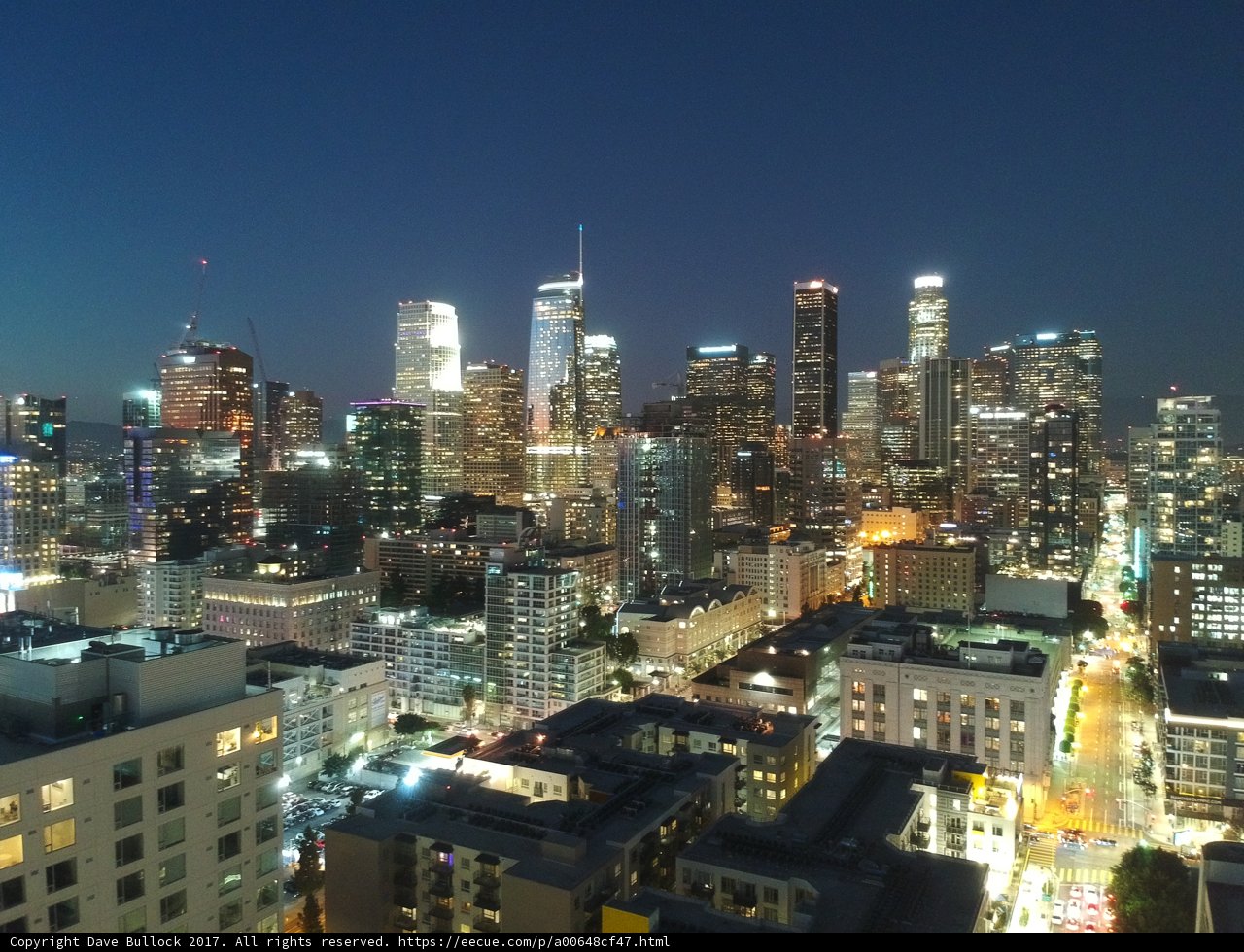 Los Angeles Night Skyline