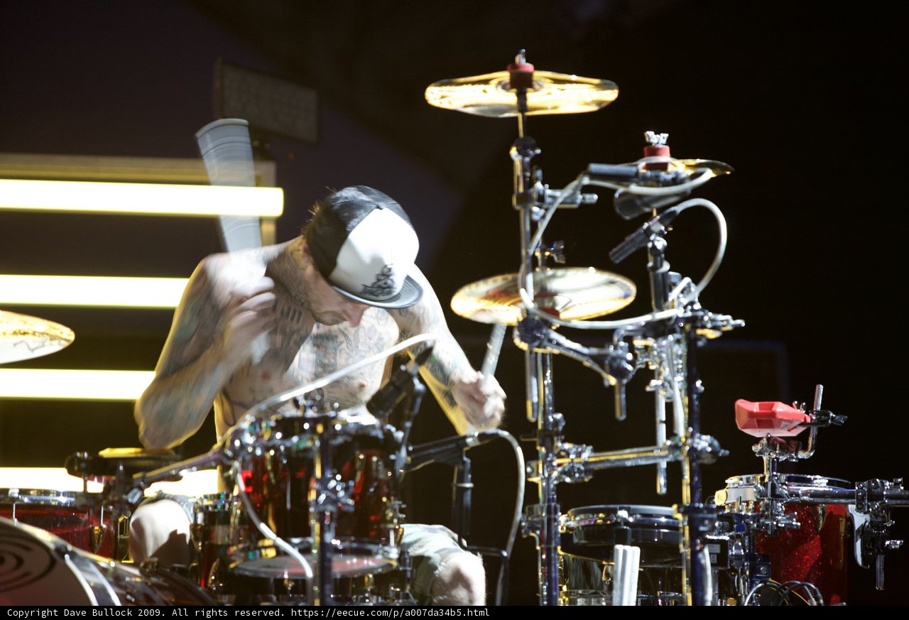 Tattooed Drummer Rocks Coachella Stage