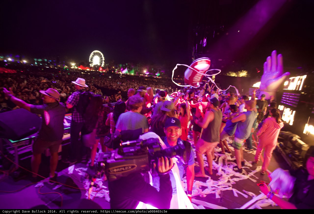 Vibrant Night at Coachella Music Festival