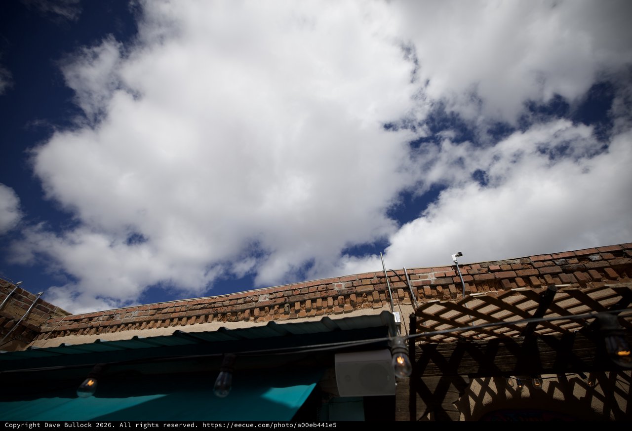 Adobe Architecture Under Dramatic Desert Sky