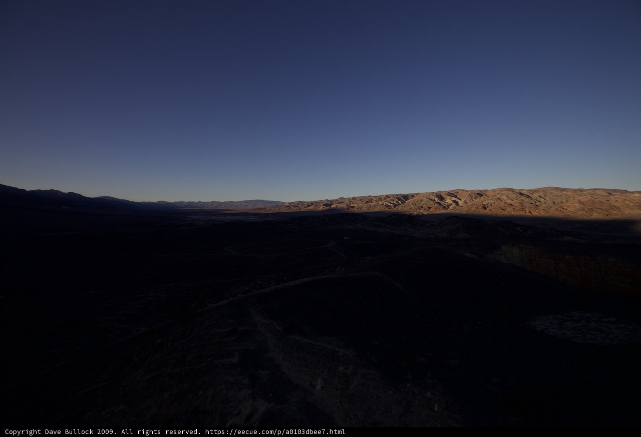 Majestic Sunset over Death Valley Mountains