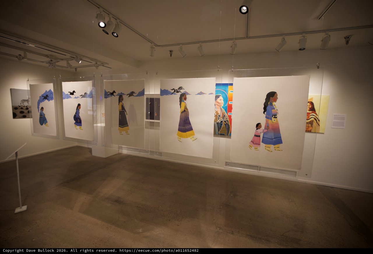 Contemporary Native American Art Exhibition in Gallery