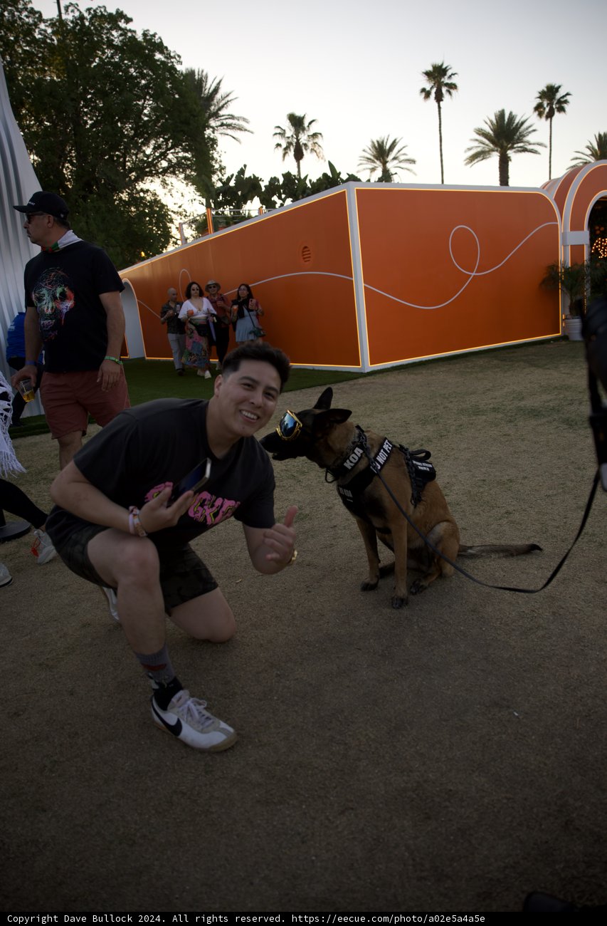 Thumbs Up for Festival Fun - Coachella 2024