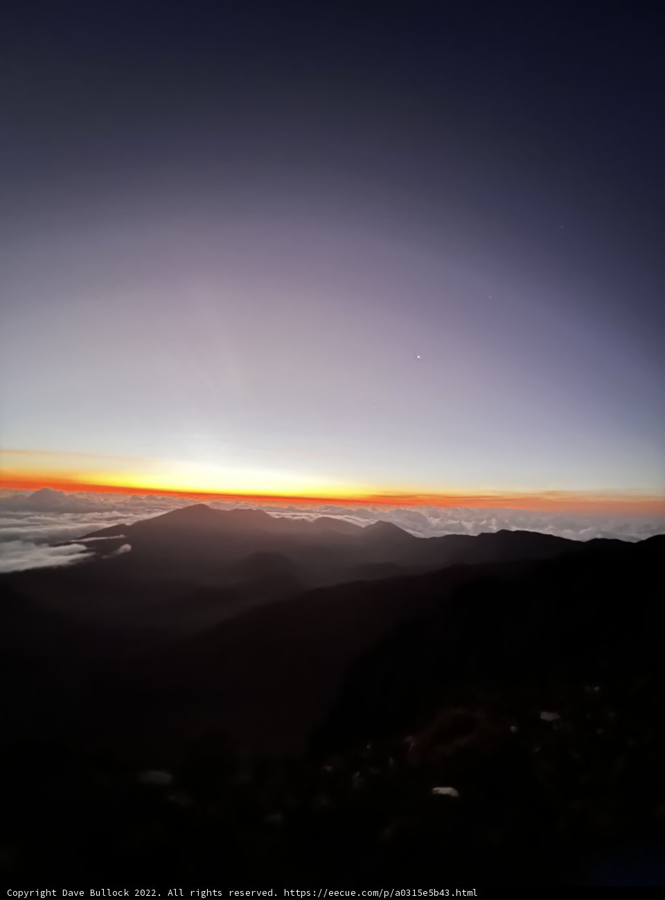 Awe-Inspiring Sunrise over Haleakalā Mountain Range
