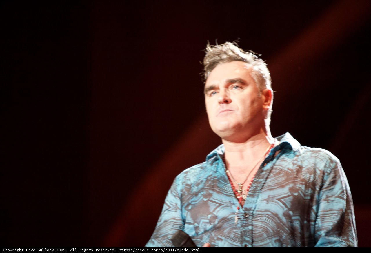 Morrissey Takes the Coachella Stage in Blue