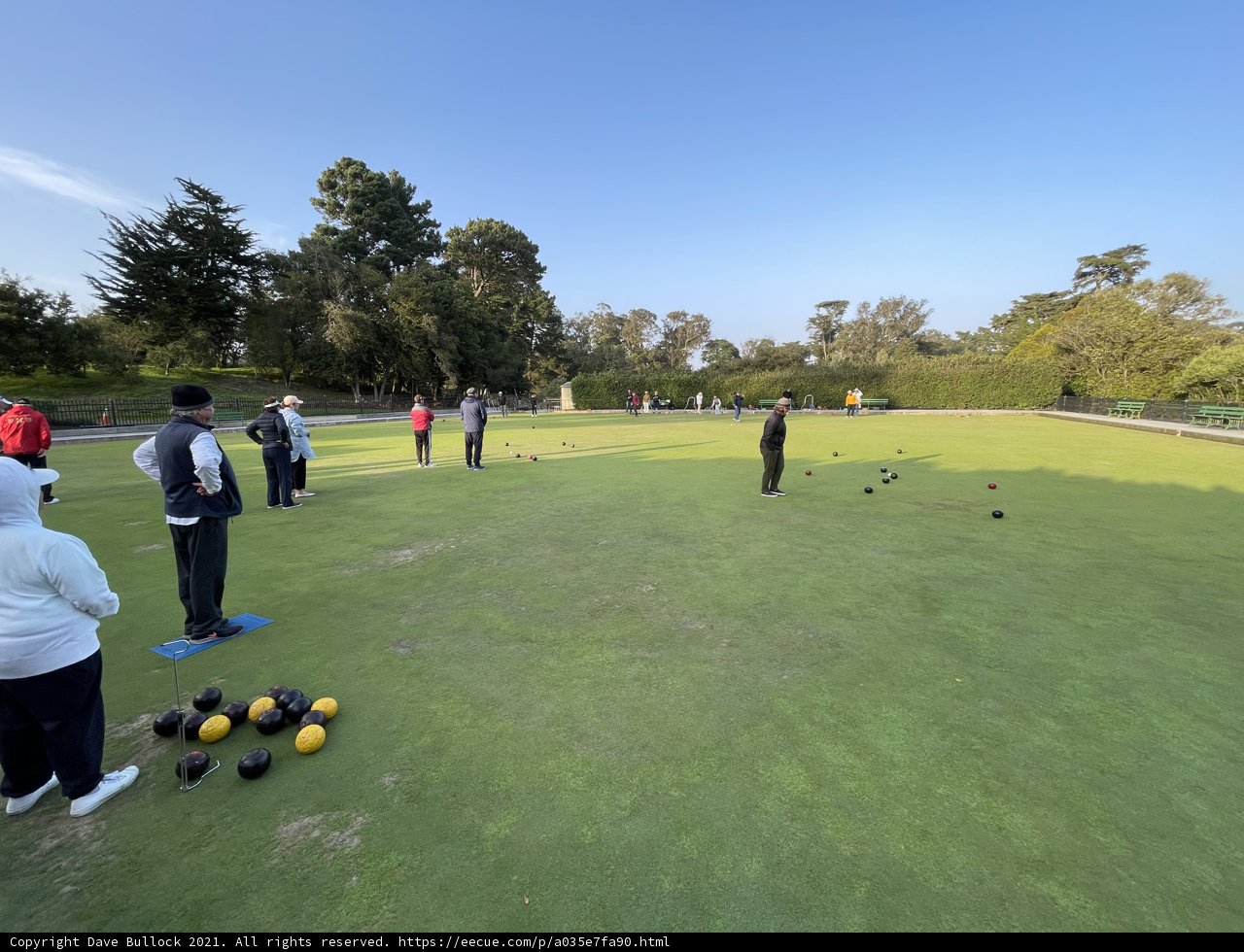 A Leisurely Game of Bowls on a Sunny Day