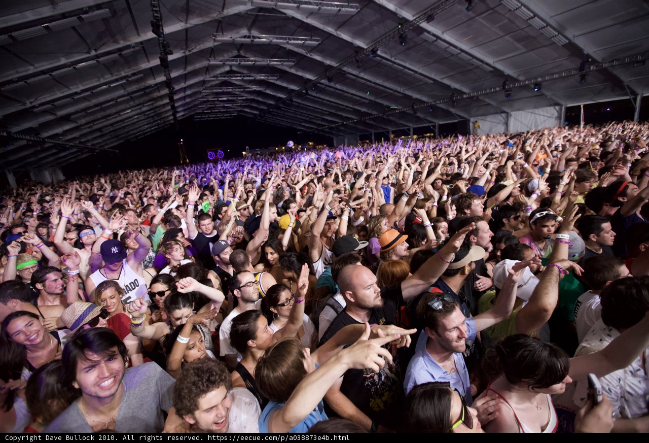 Coachella Music Festival Crowd