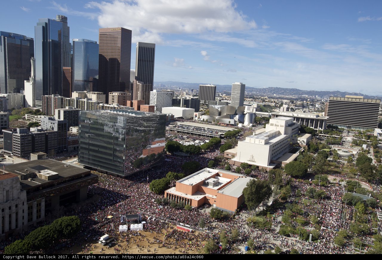 Massive Crowd Converges on L.A. for Women's March