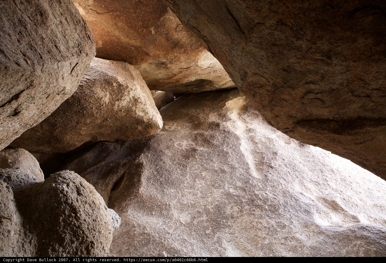 Illuminated Rock Formation