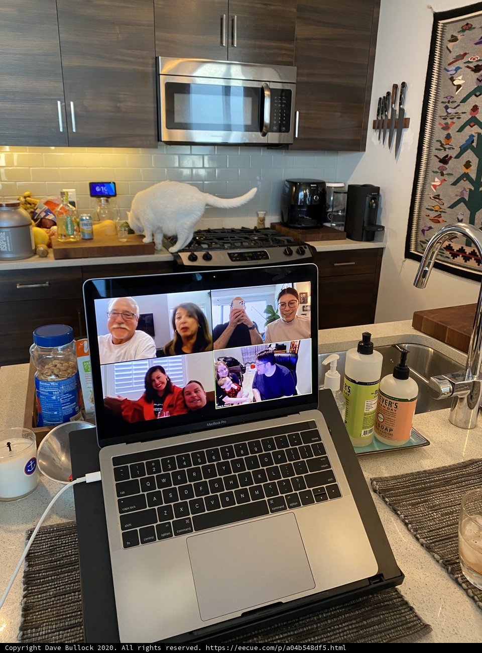 Laptop Camera in the Kitchen