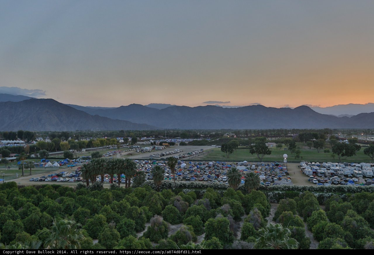 Coachella HDR Camping