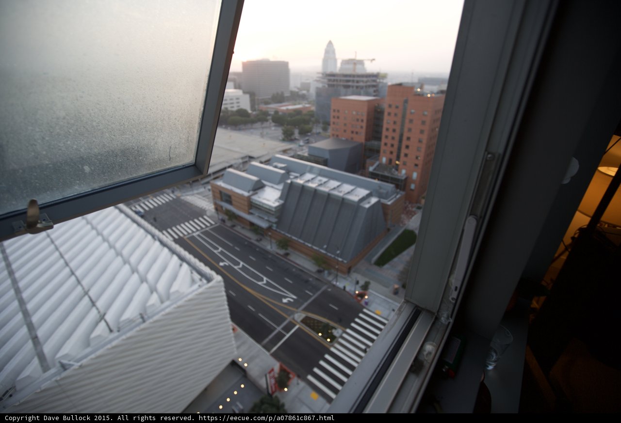Open Window Disney Hall View